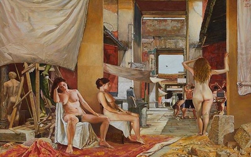 o-xristos-xomenidis-en-meso-duo-pinakon