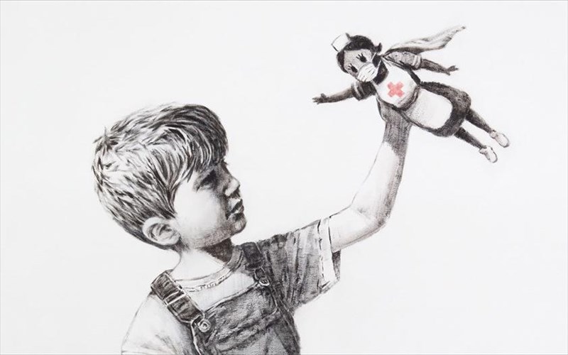 o-banksy-apotheonei-tous-iroikous-ergazomenous-ston-xoro-tis-ugeias