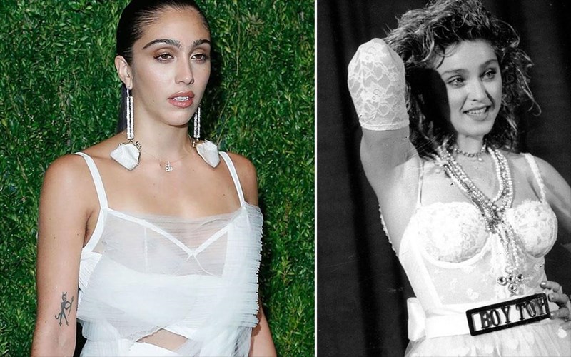 h-lourdes-leon-ntumeni-me-to-nufiko-tou-like-a-virgin-einai-idia-i-mitera-tis-mitera-tis